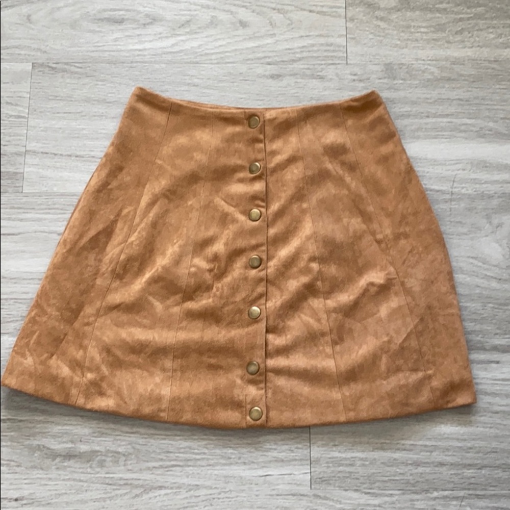 Altar’d State Tan Skater Skirt